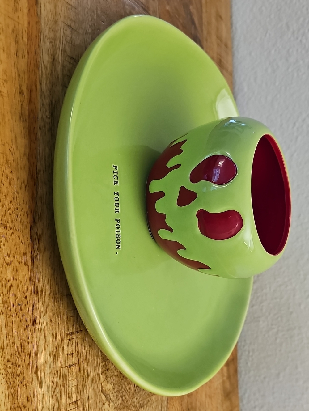 Rae Dunn x Disney Villains Poison Apple Chip & Dip Set - Pick Your Poison